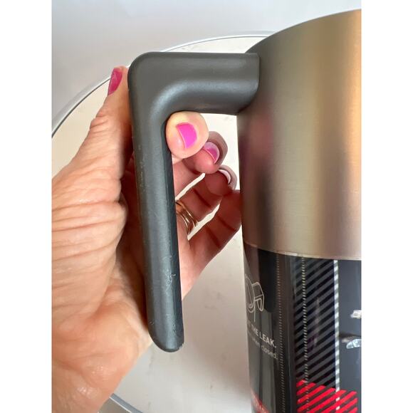 THERMOS INSULATED MUG HANDLE STAINLESS STEEL BLACK 18OZ HOT COLD NEW WITH LABEL - Picture 13 of 14